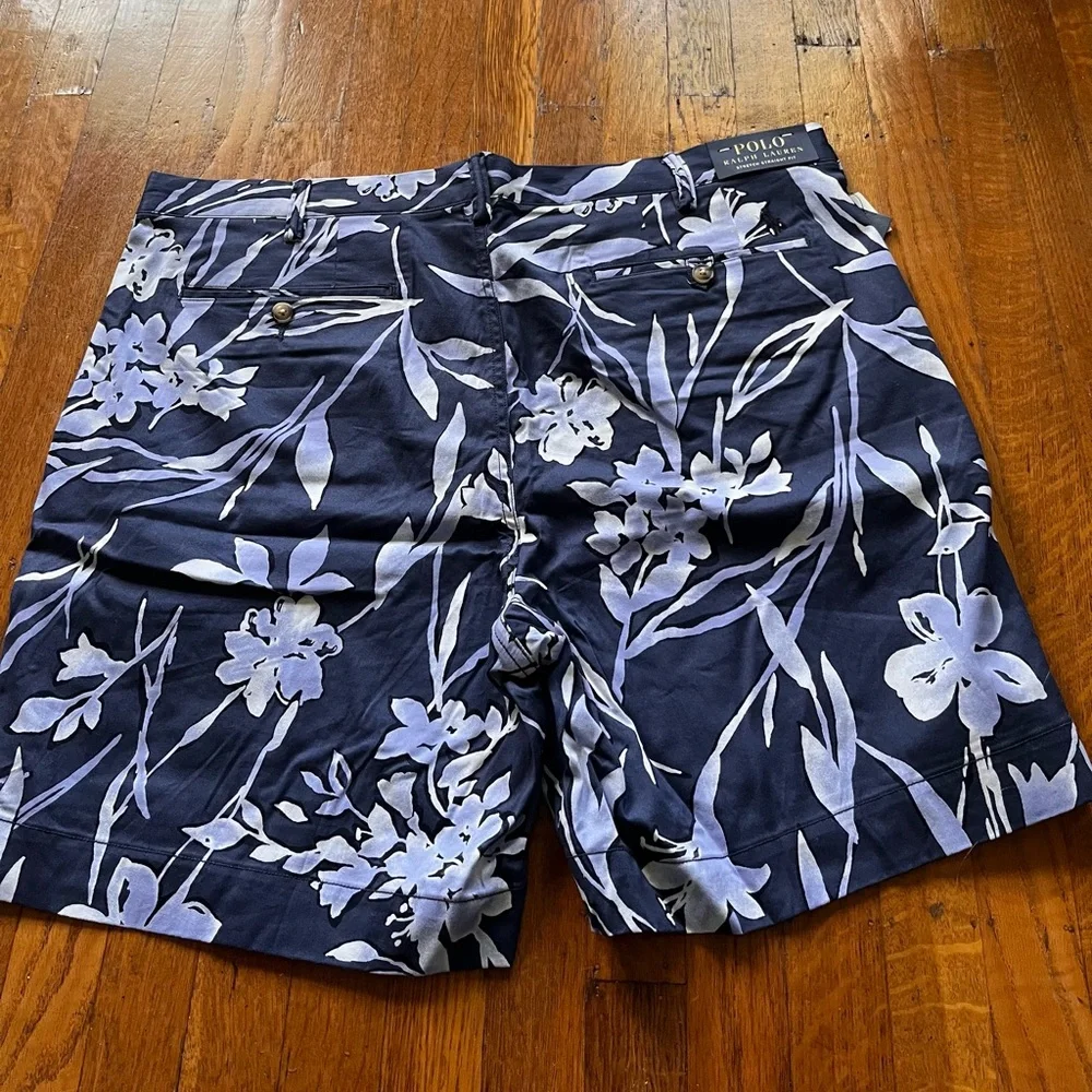 Polo Ralph Lauren Floral Stretch Straight Fit Floral Shorts NWT Size 40 - Picture 3 of 8